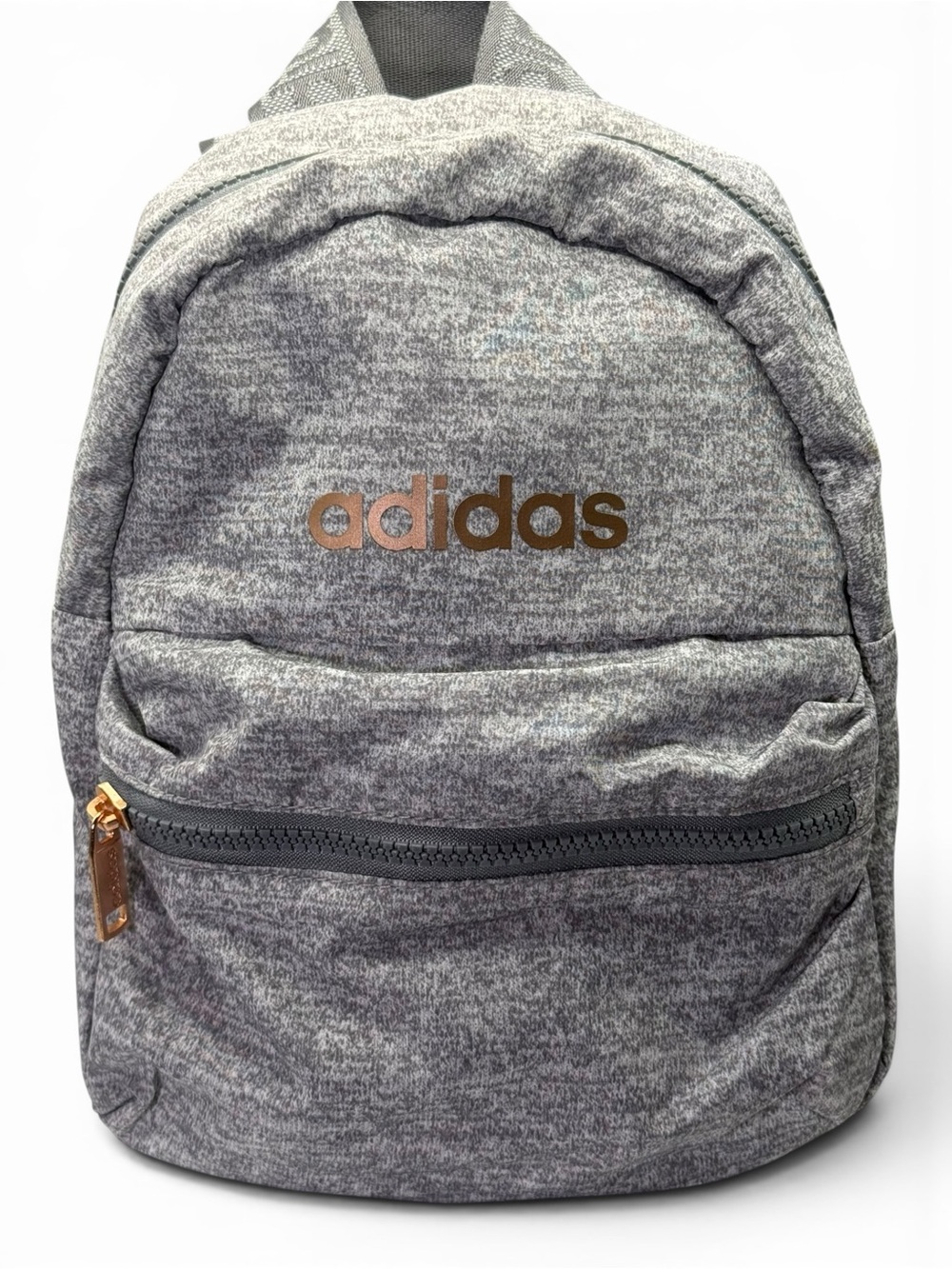 Adidas Linear Mini Backpack Gray Heather Rose Gold